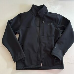 The North Face boys black Denali jacket Size Medium 10/12